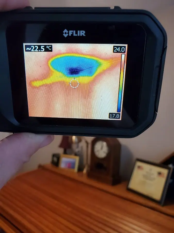 Thermal imaging inspection for water damage in Rosenberg